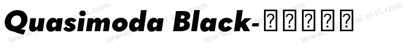 Quasimoda Black字体转换